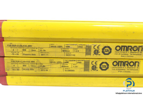 omron-F3S-TGR-CL4A-K3C-800-multi-beam-safety-sensor-(used)-2