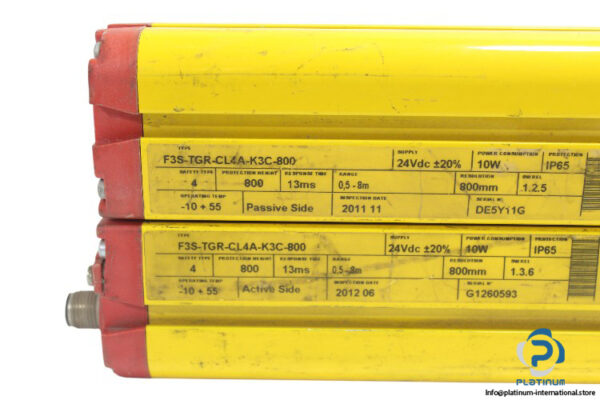 omron-F3S-TGR-CL4A-K3C-800-multi-beam-safety-sensor-(used)-3