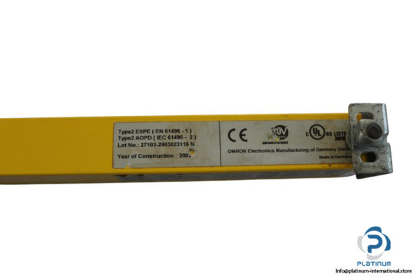 omron-F3S-B602P-L-safety-light-curtain-(used)-1