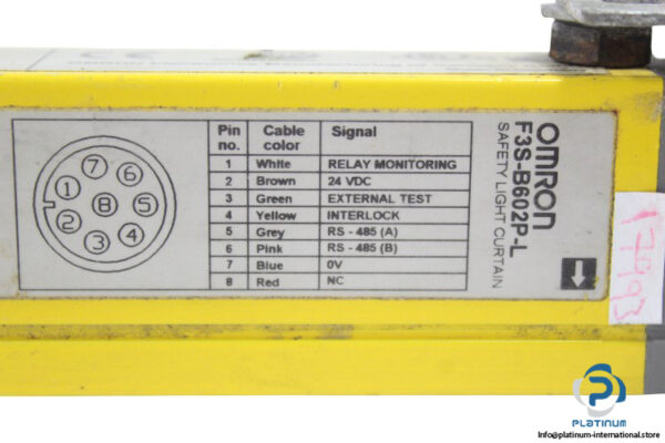 omron-F3S-B602P-L-safety-light-curtain-(used)-4