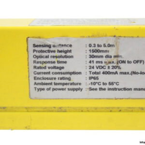 omron-F3S-B602P-L-safety-light-curtain-(used)-5