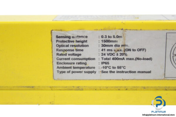 omron-F3S-B602P-L-safety-light-curtain-(used)-5