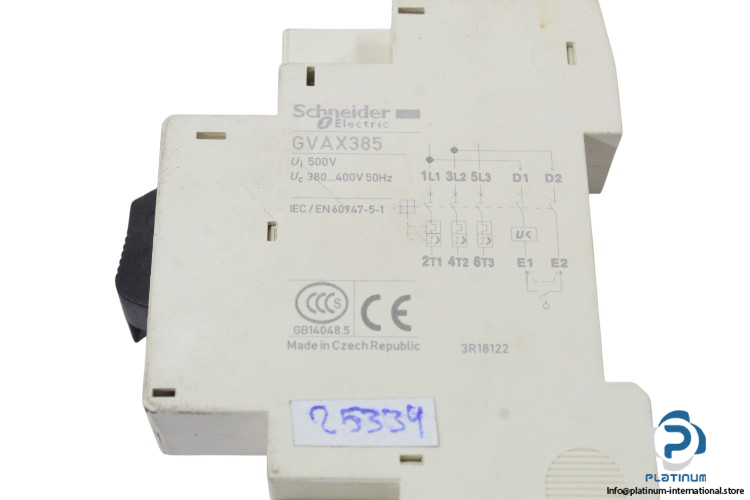 schneider-GVAX385-safety-undervoltage-trip-(used)-2