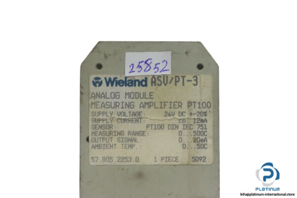 wieland-ASV-PT100-3-analog-measuring-amplifier-module-(Used)-2
