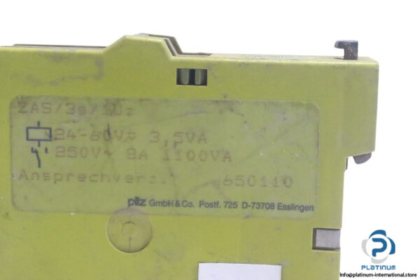 pilz-ZAS_3S_1UZ-safety-relay-(Used)-2