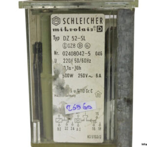 Schleicher-DZ52-SL-02408042-5-046-time-relay(used)-3