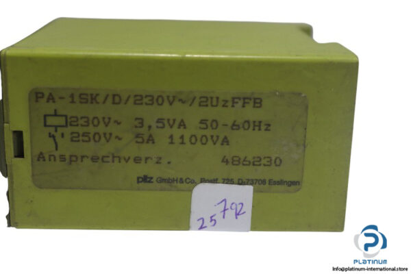 pilz-pa-1sk-d-230vac-2uzffb-safety-relay(used)-2