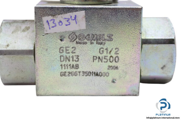 gemels-GE2GGT35011A000-2-way-high-pressure-ball-valve(used)-1