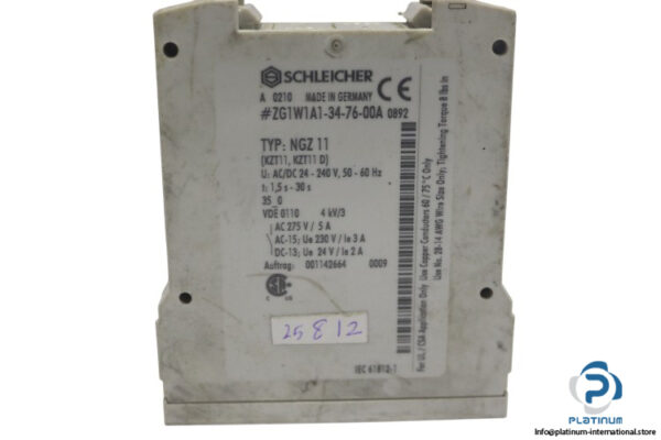 SCHLEICHER-NGZ11-time-relay(used)-2