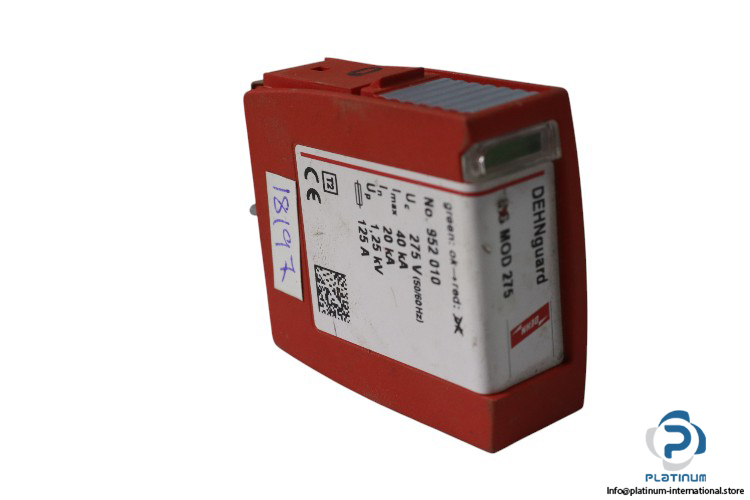 dehn dg mod 275 surge arrester module dehn-DG-M-TNS-275-FM-modular-surge-arrester-(used)-2