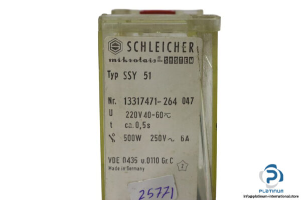 schleicher-SSY51-time-relay-(used)-2