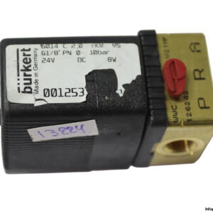 Burkert-6014-c-20-fkm-ms-g18-pn0.10bar-single-solenoid-valve(used)-1