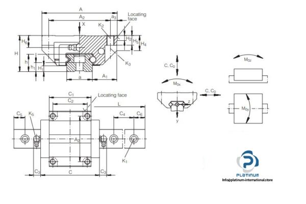 ina-KWE35-V1-recirculating-ball-bearing-carriage-new-3