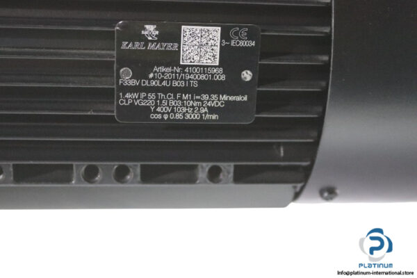 karl-mayer-F33BV-DL90L4U-B03-I-TS-gear-motor-new-2