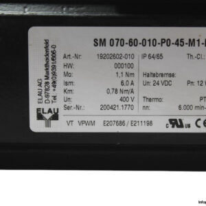 elau-SM-070-60-010-P0-45-M1-B1-servo-motor-used-2