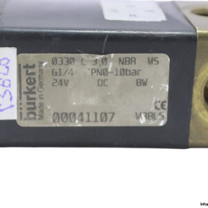 Burkert-0330-c-30-nbr-ms-g1-4-pn0-10bar-single-solenoid-valve(used)-2
