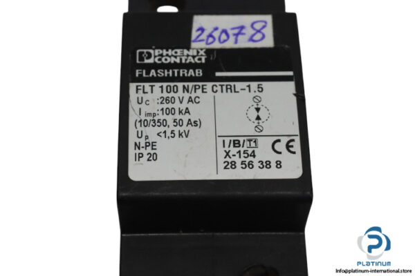 phoenix-contact-FLT-100-N_PE-CTRL-1.5-lightning-current-arrester-(used)-1