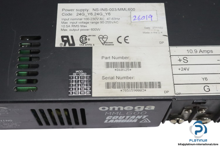 omega-NS-INS-003MML600-power-supply-(used)-2