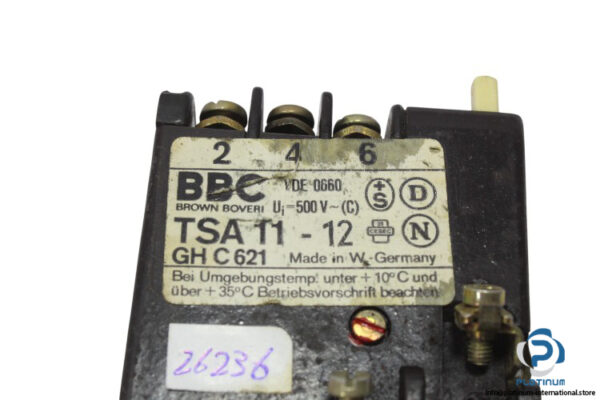 bbc-TSA11-12-thermal-overcurrent-relay-(used)-4