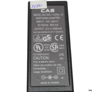 cas-SA130A-1225U-S-switching-power-supply-adapter-(new)-2