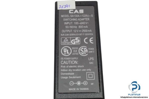 cas-SA130A-1225U-S-switching-power-supply-adapter-(new)-2