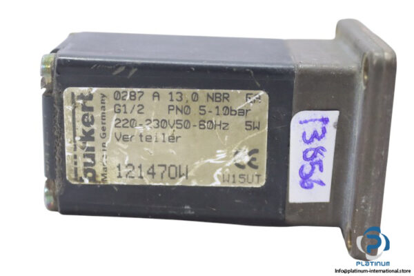 burkert-0287-A-13.0-NBR-EA-solenoid-valve-(Used)-1