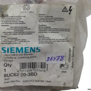 siemens-8UC62-20-3BD-handle-with-masking-plate-(new)-1