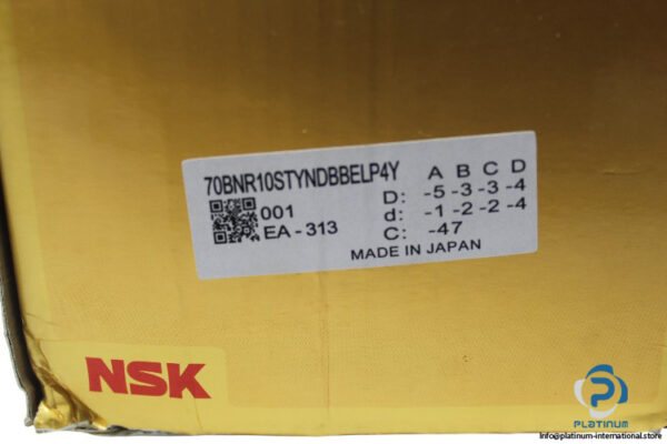nsk-70BNR10STYNDBBELP4Y-angular-contact-ball-bearing-new-carton-2