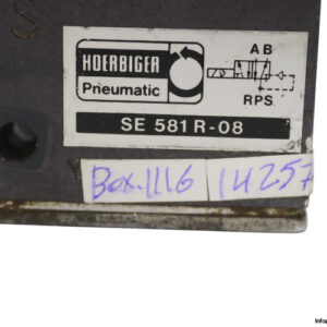 hoerbiger-pneumatic-SE-581-R-08-single-solenoid-valve-(Used)-4
