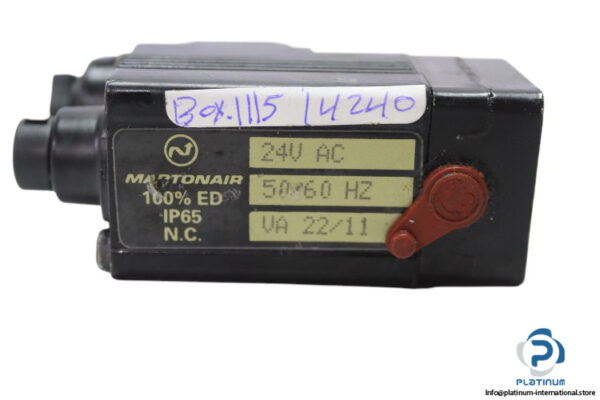 Norgren-martonair-va-22-11-electrically-actuated-poppet-valve(used)-1