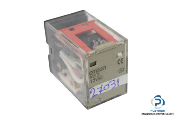 omron-MY2-12-vac-miniature-power-relay-(used)