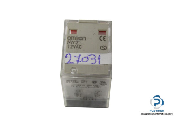 omron-MY2-12-vac-miniature-power-relay-(used)-1
