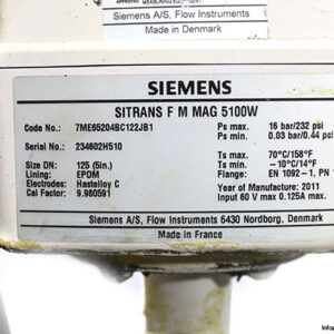 siemens-7ME65204BC122JB1-electromagnetic-flow-sensor-used-1