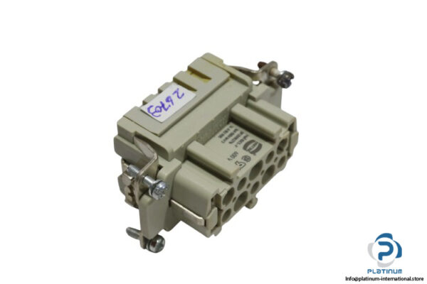 harting-HAN-10ES-F-connector-insert-(used)