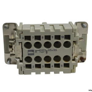 harting-HAN-10ES-F-connector-insert-(used)-1