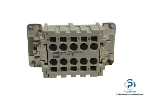 harting-HAN-10ES-F-connector-insert-(used)-1