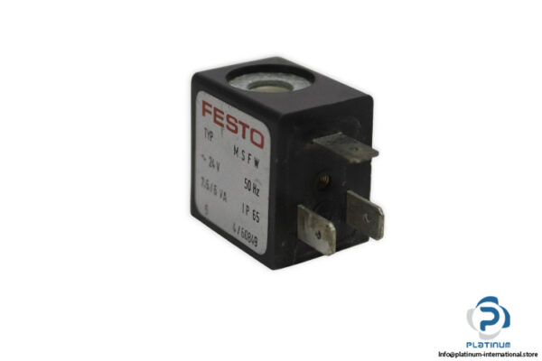 festo-MSFW-24-VAC-solenoid-coil-(used)