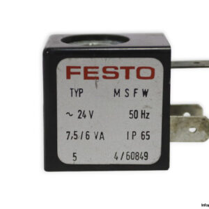 festo-MSFW-24-VAC-solenoid-coil-(used)-1