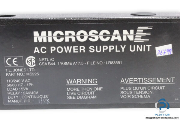 microscan-MS225-power-supply-unit-(used)-1