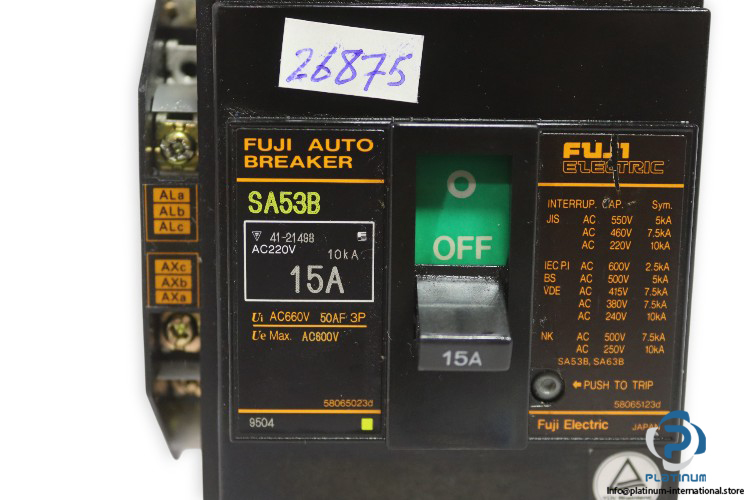 fuji-SA53B-circuit-breaker-(used)-1