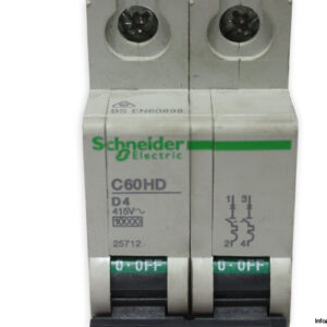 schneider-C60HD-D4-miniature-circuit-breaker-(used)-1