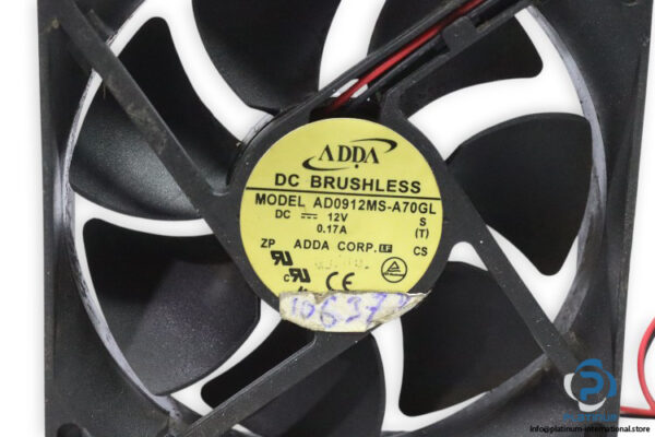 adda-AD0912MS-A70GL-axial-fan-used-1