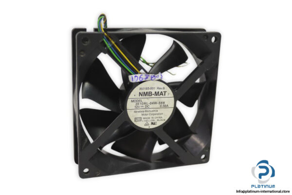 nmb-mat-3610RL-04W-S66-axial-fan-used