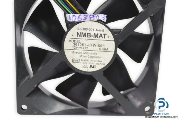 nmb-mat-3610RL-04W-S66-axial-fan-used-1