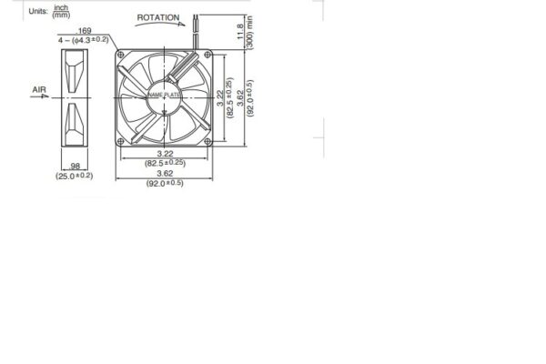 minebea-3610KL-04W-B49-axial-fan-used-2