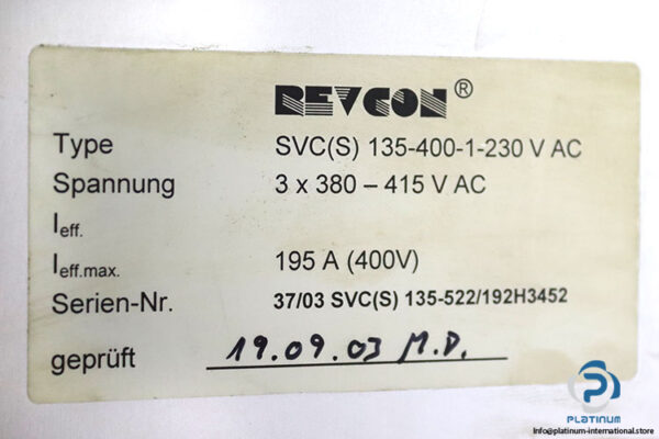 revcon-SVC-S--135-400-1-230-V-AC-power-feedback-unit-(used)-4
