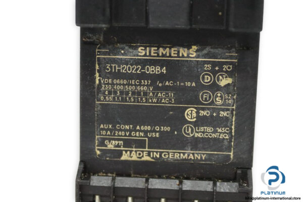 siemens-3TH2022-0BB4-contactor-relay-used-2