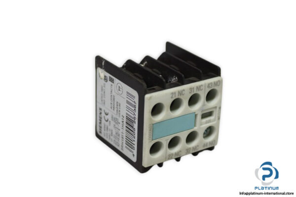 siemens-3RH1911-1HA12-auxiliary-switch-block-used