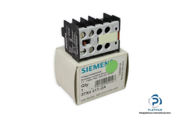 siemens-3TX4-411-2A-auxiliary-contact-block-new
