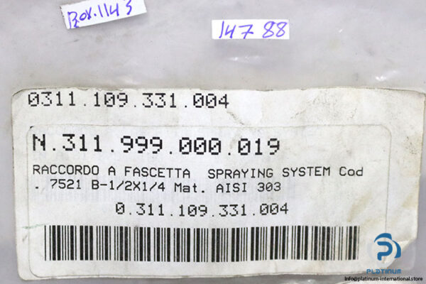 spraying-systems-60100DF-SS-clamp-fitting-(new)-(carton)-6